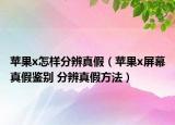 苹果x怎样分辨真假（苹果x屏幕真假鉴别 分辨真假方法）