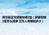 肾功能正常尿葡萄糖2加（尿葡萄糖2是怎么回事 正常人肾糖域多少）