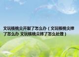 文玩核桃尖开裂了怎么办（文玩核桃尖摔了怎么办 文玩核桃尖摔了怎么处理）