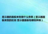 显示器的面板类型是什么意思（显示器面板类型的区别 显示器面板有哪些种类）