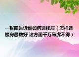 一张图告诉你如何选楼层（怎样选楼房层数好 这方面千万马虎不得）
