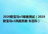 2020款宝马x5噪音测试（2019款宝马x5风阻系数 车百科）
