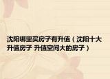 沈阳哪里买房子有升值（沈阳十大升值房子 升值空间大的房子）