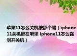 苹果11怎么关机按那个键（iphone11关机键在哪里 iphone11怎么强制开关机）