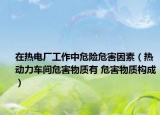 在热电厂工作中危险危害因素（热动力车间危害物质有 危害物质构成）