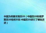 中国为何要买俄苏35（中国苏35和俄罗斯苏35有何不同 中国苏35进行了哪些改进）