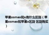 苹果xsmax和x有什么区别（苹果xsmax和苹果x区别 区别购买）