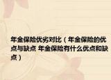 年金保险优劣对比（年金保险的优点与缺点 年金保险有什么优点和缺点）