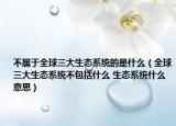 不属于全球三大生态系统的是什么（全球三大生态系统不包括什么 生态系统什么意思）