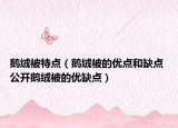 鹅绒被特点（鹅绒被的优点和缺点 公开鹅绒被的优缺点）