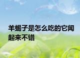 羊蝎子是怎么吃的它闻起来不错