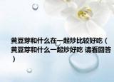 黄豆芽和什么在一起炒比较好吃（黄豆芽和什么一起炒好吃 请看回答）