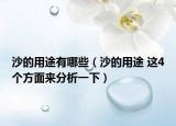 沙的用途有哪些（沙的用途 这4个方面来分析一下）