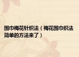 围巾梅花针织法（梅花围巾织法 简单的方法来了）
