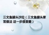三文鱼罐头沙拉（三文鱼罐头家常做法 这一步很重要）