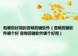 有哪些好用的音频剪辑软件（音频剪辑软件哪个好 音频剪辑软件哪个好用）