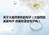 关于大自然景色的句子（大自然的美景句子 你喜欢这些句子吗）