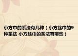 小方巾的系法有几种（小方丝巾的9种系法 小方丝巾的系法有哪些）