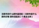 浅紫色和什么颜色最搭配（浅紫色配什么颜色好看 颜色搭配的三个黄金法则）