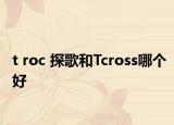 t roc 探歌和Tcross哪个好