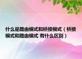 什么是路由模式和桥接模式（桥接模式和路由模式 有什么区别）