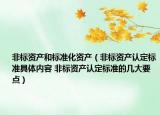 非标资产和标准化资产（非标资产认定标准具体内容 非标资产认定标准的几大要点）