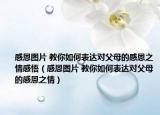 感恩图片 教你如何表达对父母的感恩之情感悟（感恩图片 教你如何表达对父母的感恩之情）