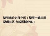 毕节市分为几个区（毕节一城三区是哪三区 行政区域分布）