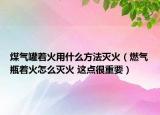 煤气罐着火用什么方法灭火（燃气瓶着火怎么灭火 这点很重要）
