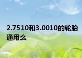2.7510和3.0010的轮胎通用么
