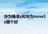 华为畅享z和华为nova5z哪个好