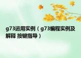 g73运用实例（g73编程实例及解释 按键指导）