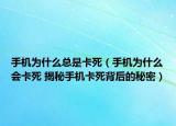 手机为什么总是卡死（手机为什么会卡死 揭秘手机卡死背后的秘密）