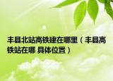 丰县北站高铁建在哪里（丰县高铁站在哪 具体位置）