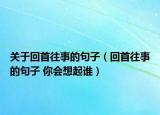 关于回首往事的句子（回首往事的句子 你会想起谁）
