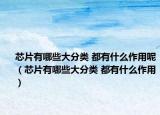 芯片有哪些大分类 都有什么作用呢（芯片有哪些大分类 都有什么作用）