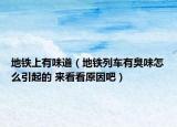 地铁上有味道（地铁列车有臭味怎么引起的 来看看原因吧）