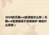 2019款天籁cvt变速箱怎么样（天籁cvt变速箱需不需要维护 做些什么项目）
