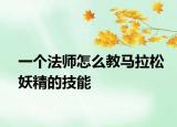 一个法师怎么教马拉松妖精的技能