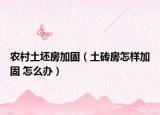 农村土坯房加固（土砖房怎样加固 怎么办）
