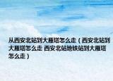 从西安北站到大雁塔怎么走（西安北站到大雁塔怎么走 西安北站地铁站到大雁塔怎么走）