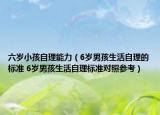 六岁小孩自理能力（6岁男孩生活自理的标准 6岁男孩生活自理标准对照参考）