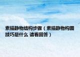 素描静物结构步骤（素描静物构图技巧是什么 请看回答）