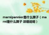 marnipannier是什么牌子（marni是什么牌子 详细说明）