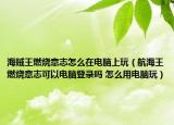 海贼王燃烧意志怎么在电脑上玩（航海王燃烧意志可以电脑登录吗 怎么用电脑玩）