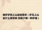 做梦梦到上山是啥意思（梦见上山是什么意思啊 你属于哪一种梦境）