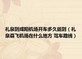 礼泉到咸阳机场开车多久能到（礼泉县飞机场在什么地方 驾车路线）