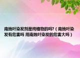 南烛叶染发剂是纯植物的吗?（南烛叶染发有危害吗 用南烛叶染发的危害大吗）
