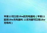 苹果11可以用18w的充电器吗（苹果11能用18w充电器吗 11系列都可以用18w充电吗）
