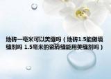 地砖一毫米可以美缝吗（地砖1.5能做填缝剂吗 1.5毫米的瓷砖缝能用美缝剂吗）